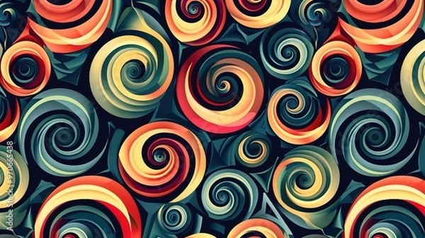 Fototapeta Swirl pattern wallpaper