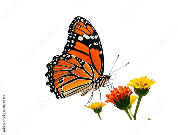 Fototapeta Butterfly on a flower