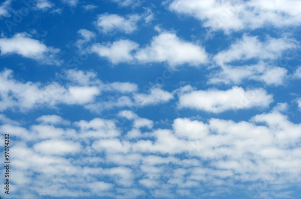 Obraz white clouds on blue sky