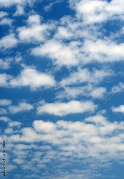 Obraz white clouds on blue sky