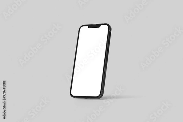 Obraz smartphone Mobile iphone with blank white display Vector
