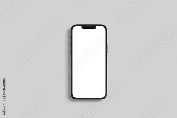 Obraz smartphone Mobile iphone with blank white display Vector