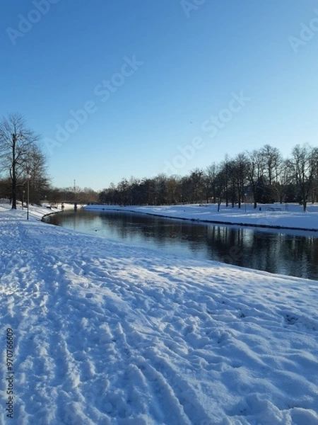 Obraz River in winter