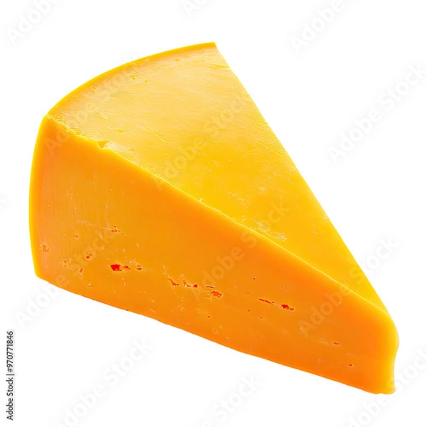 Fototapeta A wedge of cheddar cheese.