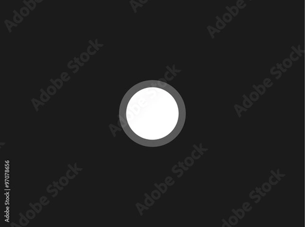 Fototapeta minimalism circle on a dark background