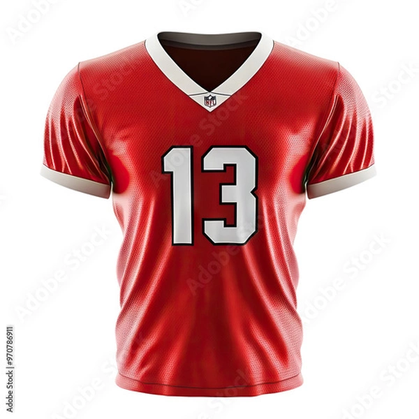 Obraz Red football jersey with #13