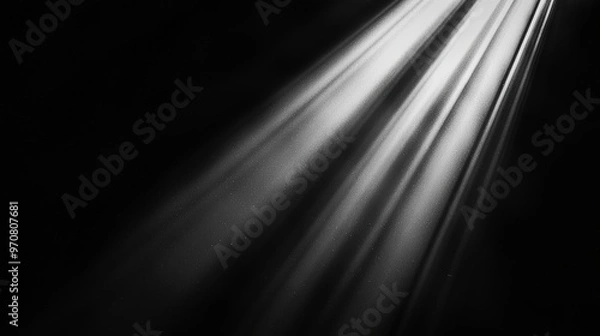 Fototapeta Light rays in the dark