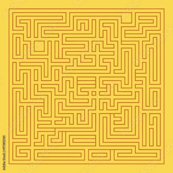 Obraz maze-like pattern using only half-squares, with each line forming a right angle