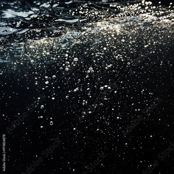 Obraz Water bubbles rising up