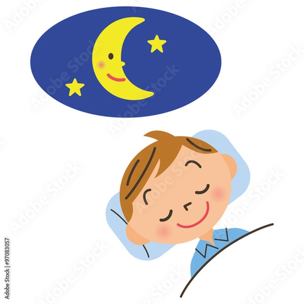 Obraz 早寝をする子供