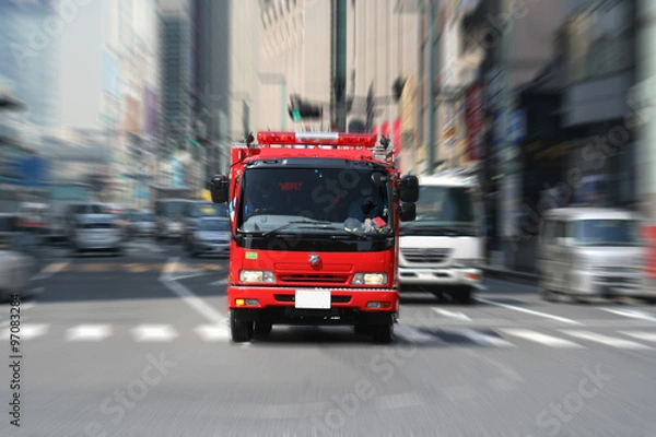 Obraz 消防車走行シーン