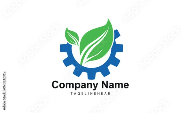 Fototapeta  Gear logo design vector