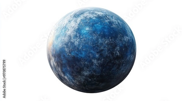 Fototapeta K2-18b (exoplanet) clipart, element, 3D illustration, realistic, isolated on white background