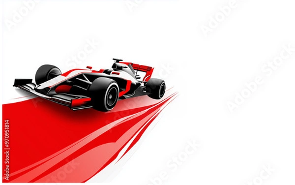 Obraz a Formula 1 car with space background
