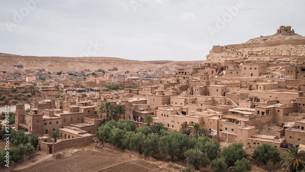 Fototapeta The landscape of Ait Benhaddou in Morocco