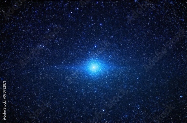 Obraz background with stars, planets and meteorite rocks