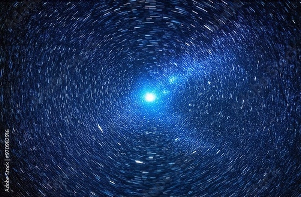 Obraz background with stars, planets and meteorite rocks