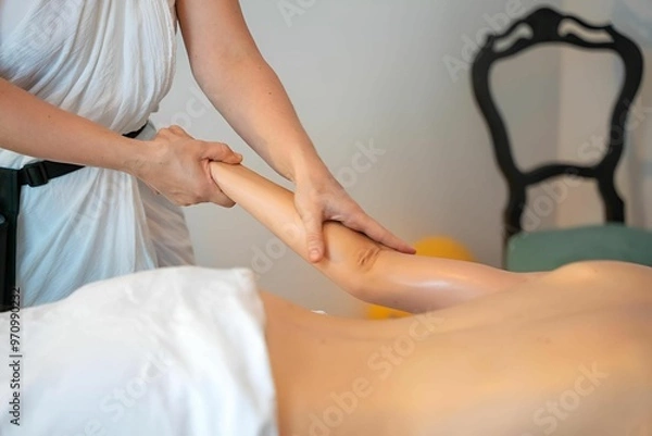 Obraz Therapist Performing Arm Massage