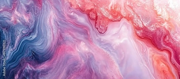 Fototapeta Creative abstract acrylic background featuring a marble effect Paint stroke textures ideal for web and game design Macro view of hand painted artwork with grunge and surreal elements