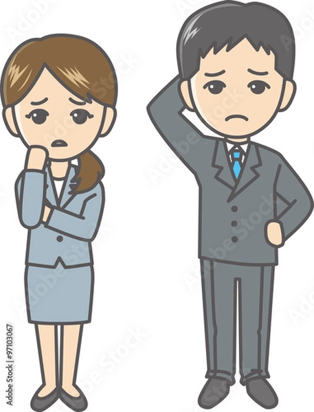 Fototapeta スーツの男女