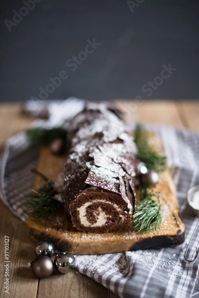 Fototapeta buche de noel