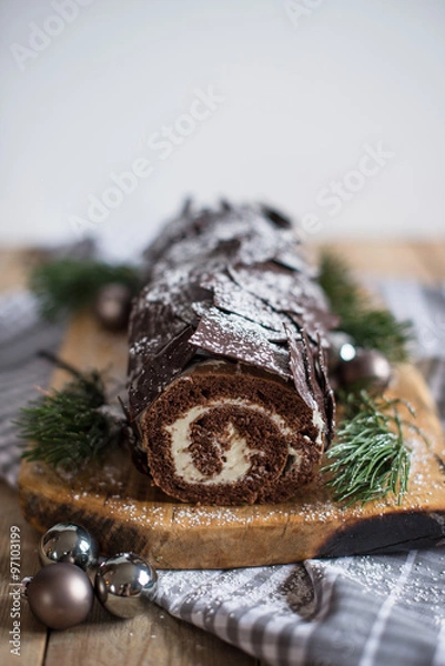 Fototapeta buche de noel