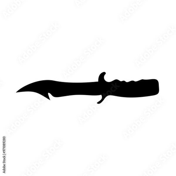 Fototapeta Knife silhouette vector
