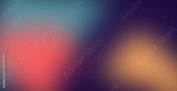 Obraz Dynamic Mesh Gradient Red, Blue, and Yellow Noise.