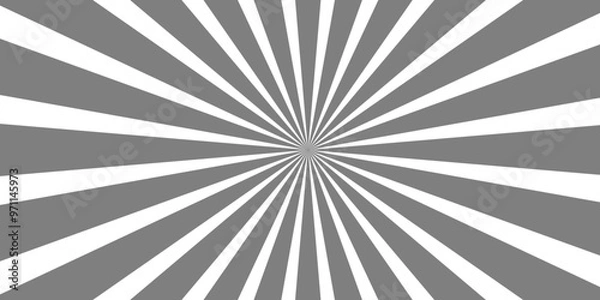 Fototapeta Abstract pop up comic line sun rays background. pop art cartoon style, sunlight, sunburst background. vector illustration pattern beam rays. Spiral radial striped backdrop design.