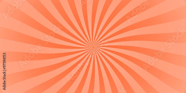Fototapeta Abstract pop up comic line sun rays background. colorful pop art cartoon style, sunlight, sunburst background. vector illustration pattern beam rays. Spiral radial striped backdrop design.	
