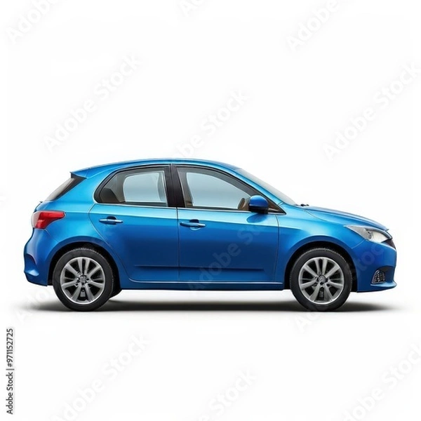 Fototapeta the AI Image Generator, GT Sport blue compact car,