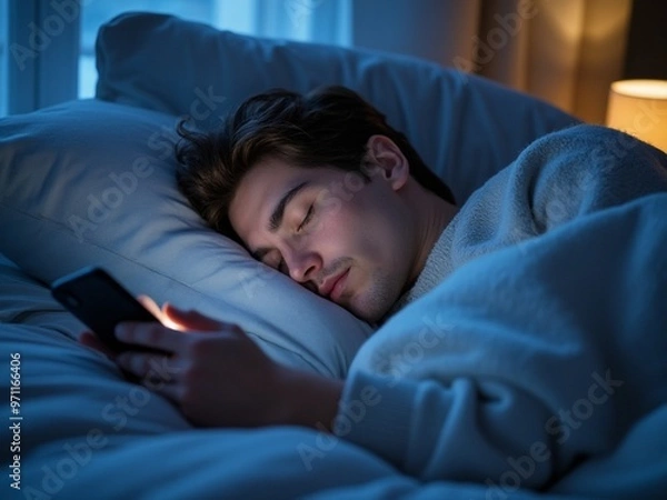 Fototapeta Dormire smartphone