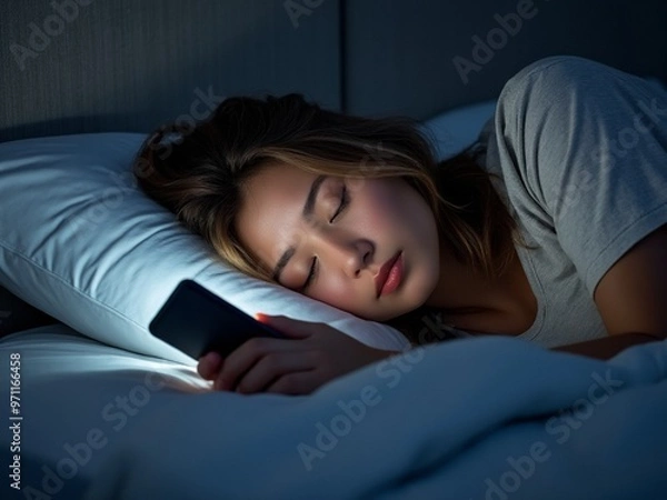 Fototapeta Dormire smartphone