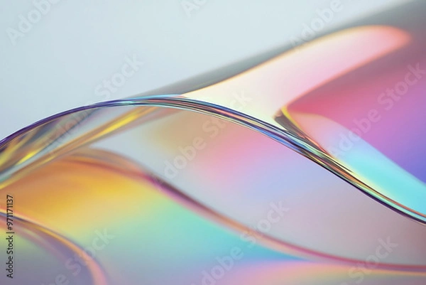 Fototapeta Abstract rainbow background design, 3d rendering
