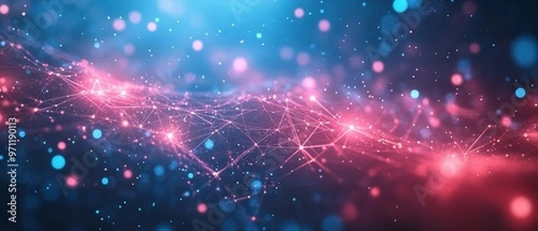 Fototapeta Digital background perfect for tech processes, data transfer and security