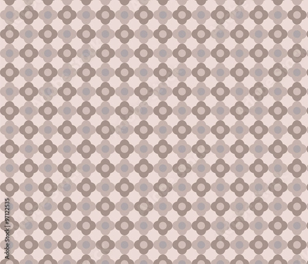 Fototapeta Geometric floral pattern. Vector