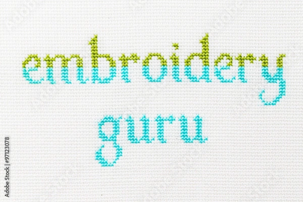 Fototapeta Handmade Amateur embroidery addicted guru. 