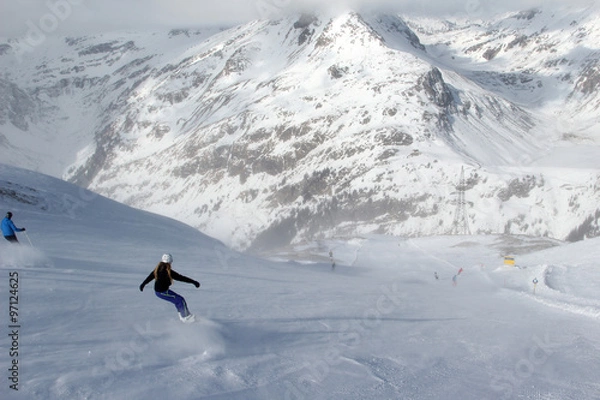 Fototapeta Ski slope