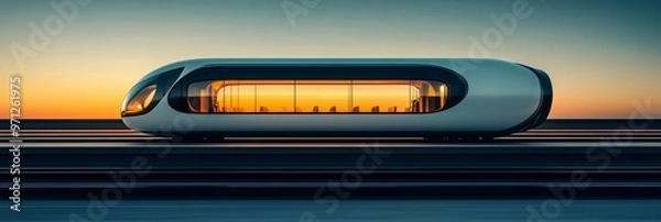 Fototapeta Advanced Train Technology | Efficient High Speed Travel