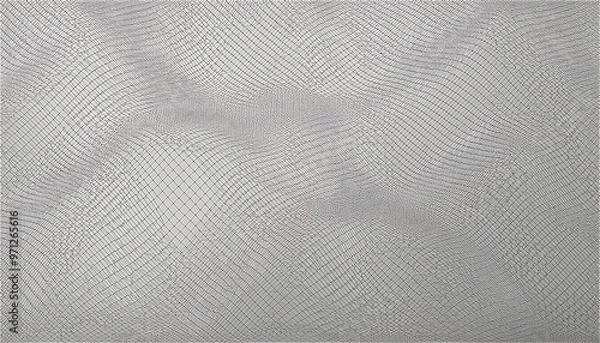 Fototapeta シンプルなライトグレーの無地背景に、非常に細かく薄いグリッド（格子模様）が微かに見えるデザイン。工学的・技術的な用途に適したモダンな印象。