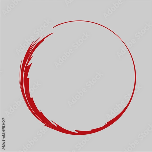 Obraz abstract background with circles frame