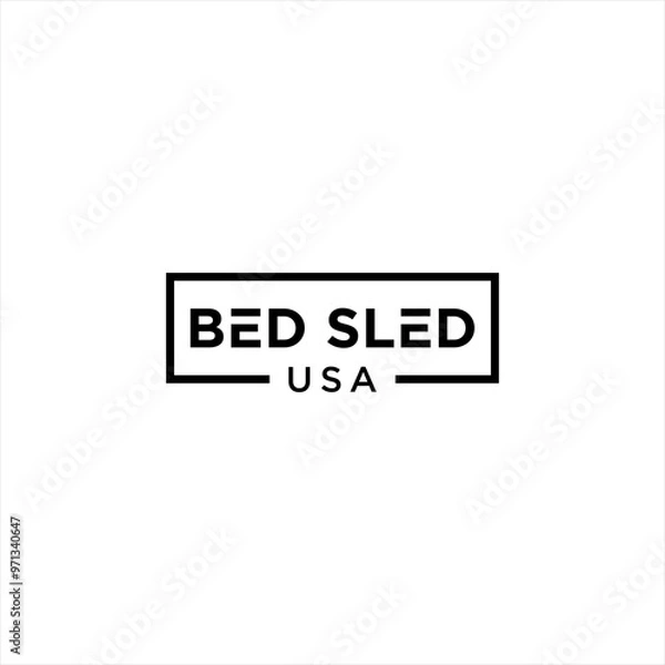 Obraz Bed Sled USA Brand Logo