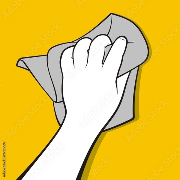 Obraz Ręka z chusteczką