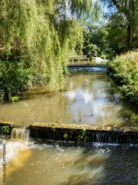 Obraz River with weir
