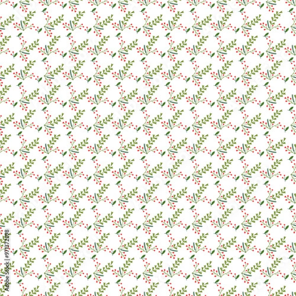 Fototapeta Realistic christmas celebration pattern design.The  new year and Christmas.