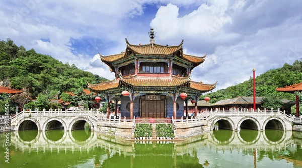 Obraz Panoramic view on Yuantong Temple, Kunming, Yunnan Province, China