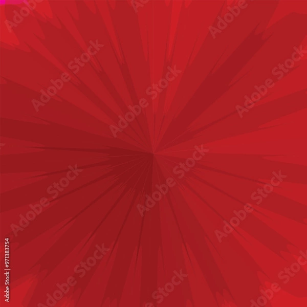 Fototapeta Comic red color vector background