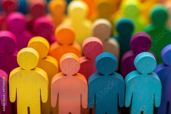 Fototapeta Social equality refers to a state where individuals have the same status and opportunities regardless of their background, including race, gender, sexual orientation, and socioeconomic status