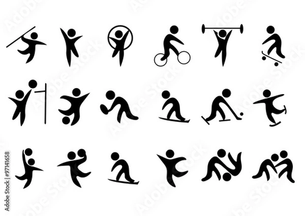Obraz sport vector icons