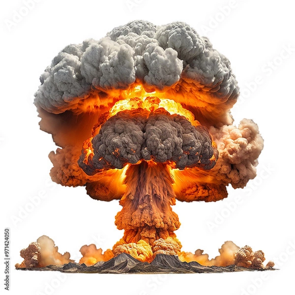 Obraz Explosion isolated on a transparent background